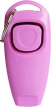 Luxe clicker met fluit - 2 in 1 Hondentrainer - Hondenklikker - Met bevestigingsring - Hond trainen met een clicker en fluit - Honden trainer - Roze - Puppy klikker - Puppy trainen - Kattentrainer - Trainingshulp voor huisdieren - Huisdieren