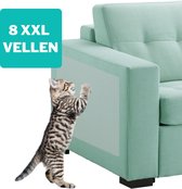 Ollie&Pip Anti Krab Krabschade Bescherming Kat en Hond – 8 XXL Vellen – Zonder Punaises - Tegen Krabben – Bankbescherming – Meubelbescherming – Krabpaal – Anti Scratch – 43.2 x 30.5cm – Transparant