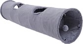 Fuzly Kattentunnel - Speeltunnel - Antraciet - Extra Stevig - Suede - 130cm x 30cm - Large