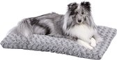 Happysnoots Hondenkussen 90 x 60cm - Hondenbed - Donut Dog Bed - Fluffy - Grijs - Wasbaar