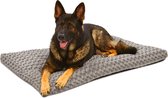 Happysnoots Hondenkussen 120x80cm - Extra Groot - Fluffy - Luxe Hondenbed - Dog Bed - Wasbaar - Grijs