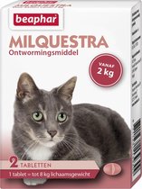 Beaphar Milquestra - Kat 2 Tot 12 kg - 2 tabletten