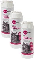 Beaubeau Kattenbak Geurverdrijver - Kattenbakreinigingsmiddelen - 3 x 750 g Spring Garden