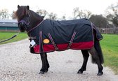 G-Horse | Outdoor Regen/Winter deken | 100 gram | 105 cm | Zwart/rood