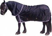 LuBa Paardendekens - Winterdeken / Regendeken 150gram 1680D COMBO afn - hals - FRIES PAARD - Extreme Turnout outdoor - Zwart - 195 cm
