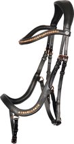 Harry's Horse Hoofdstel Rosegold anatomic FULL Zwart