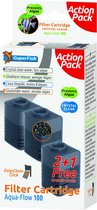 Superfish Aquaflow 100 Filter Crystal Clear Cartridge - Filtermateriaal - 2+1 stuks