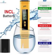 Ecoworks - Digitale pH meter Incl. Kalibratie, Batterijen en NL Gebruiksaanwijzing - Voor zwembad, aquarium, grond