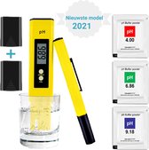 Gluxury digitale PH meter 2021  - PH meter digitaal - Zuurstofgraad meten - 2 Batterijen - NL Gebruikshandleiding – PH test – Inc 3 kalibratiepoeders – Inc 2 batterijen – TDS Meter – Voor Zwembad, Aquarium, Drinkwater