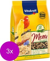 Vitakraft Kanarie Premium Menu - Vogelvoer - 3 x 500 g