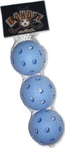 Floorball Unihockey Gatenballen set 3 stuks BLAUW