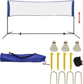 vidaXL Badminton net met shuttles 300x155 cm