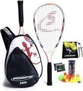 Speedminton S900 set - speedbadminton - crossminton - speed badminton - wit/grijs/rood