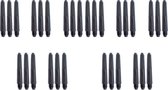 Dragon Darts dartshafts - 10 sets (30 stuks) - zwart - short - dartshafts - dart shafts