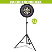 Mobiele Dartbaan VoordeelPakket + Mission Axis + Dartbordverlichting Basic XL (Zwart)