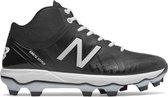 New Balance - MLB - Honkbalschoenen - PM4040K5 - Mid Hoog - Kunststof Spikes - Voor Honkbal - Voor Softbal - Zwart/Wit - US 11 - Breedte