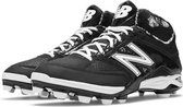 New Balance - MLB - Honkbal - 4040V2 - Honkbalschoenen - Mid Hoog - Kunststof Spikes - Molded Cleats - Zwart/Wit - US 13 (Breedte 2E)