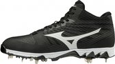 Mizuno - MLB - Honkbal - 9-Spike - Ambition - Mid - Honkbalschoenen - Met Metalen Spikes - Black - US 9,5