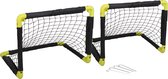 Dunlop voetbaldoelen - set van 2 - opvouwbaar - 55 x 44 x 44 cm