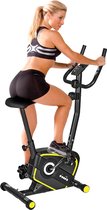 Hometrainer Fitness Fiets met Verstelbaar Zadel en Hartslagsensor