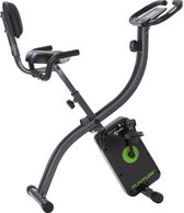 Tunturi Cardio Fit B25 X-Bike Hometrainer met rugleuning - Fitness fiets opvouwbaar - 8 weerstandsniveaus - Tablethouder