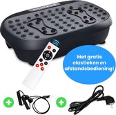 NRJ Lifestyle Fitness Trilplaat - Hometrainer - Oscillatietechnologie - Vibration plate - Met gratis elastiek hendels en Afstandsbediening- Perfect voor thuistrainen - Lockdown gym - Vetverlies - Spieropbouw - Kracht - 2022 Goede Voornemens