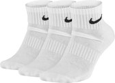 Nike Everyday Cushion Ankle Sokken Sportsokken - Maat 42-46 - Unisex - wit/zwart