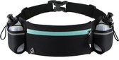 Running Belt met 2 Drinkflessen - Drinkgordel - Drinkgordel Hardlopen - Hardloopriem met Drinkflessen - Zwart