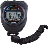 D-Sports Stopwatch - Grote Display - Waterdicht - Zwart