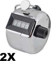 Handmatige klik teller - Handteller - Hand Tally Counter - Personenteller - Set van 2