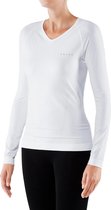 Falke Warm Longsleeve dames thermoshirt met v-hals wit