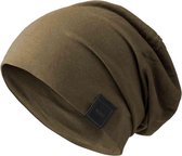 MasterDis beanie muts met logo olive SM