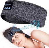 Femur®️ Haarband - Zweetband - Bluetooth Haarband - Muziek Haarband - Koptelefoon - Slaapmasker - Slaap Koptelefoon - Grijs