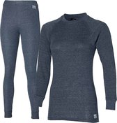 Heatkeeper Thermoset Dames Comfort - Thermoshirt + Thermo Legging - Antraciet Melange