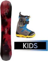 Snowboard Verhuur kinder snowboard set huren wit