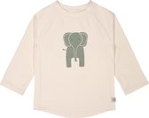 Lässig - UV-Shirt met lange mouwen voor kinderen- Olifant - Offwhite - maat 86cm