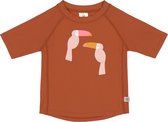 Lässig - UV-Shirt met korte mouwen voor kinderen - Toekan - Bruin - maat 86cm