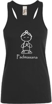 yoga- sporttop- sol-tanktop- zwart- XL- Padmasana