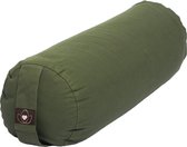 Yoga bolster eco olijfgroen rond - Lotus