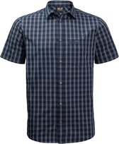 Jack Wolfskin HOT SPRINGS SHIRT M Outdoorblouse Heren - night blue checks