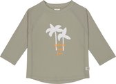 Lässig - UV-Shirt met lange mouwen voor kinderen- Palmen - Olijf - maat 92cm