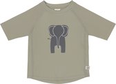 Lässig - UV-Shirt met korte mouwen voor kinderen - Olifant - Olijf - maat 86cm