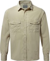 Craghoppers - UV Overhemd voor heren - Longsleeve - Kiwi - Beige - maat M