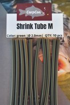 Shrink Tube 'Medium' - 2.0mm - Green - 10 stuks - Krimpkous