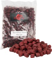 Pellet met Gat 'Red Halibut' - 20mm - 1kg- Karper/Witvis Pellets - Lokvoer - Aas voor Vissen