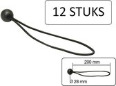 Elastiek Met Bal +/- 24 cm (12 stuks)