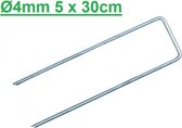 50 stuks Gronddoekpen(nen), kunstgraspen(nen), worteldoekpen(nen) Ø4mm - 5 cm breed en 30 cm lang