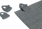 Bo-Camp Tenttapijt Clips - Universeel - 4 Stuks - Grijs