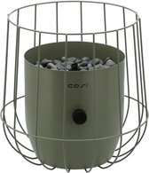 Cosi Fires – Cosiscoop Basket Gaslantaarn olijfgroen - Staal - Groen - 26 x 26 x 31 cm