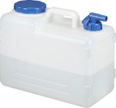 Relaxdays jerrycan met kraan - voor drinkwater - BPA-vrij - water-jerrycan met kraantje - 15 Liter